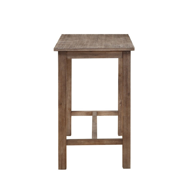 Raymundo Solid Wood Dining Table Mistana Color Chestnut Wire Brush